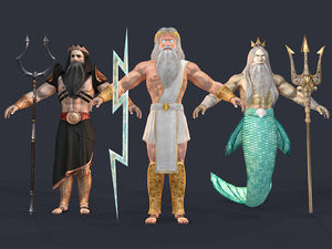 greek gods 3D