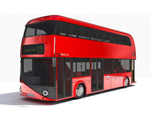 3d london bus model