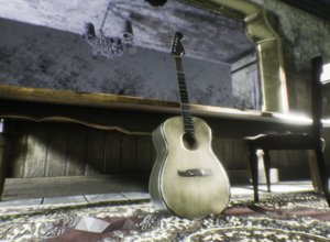 accoustic guitar 3D model