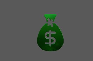 3D money currency model