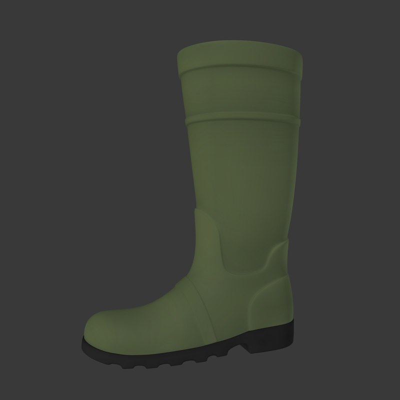 3D rain boots model - TurboSquid 1312296