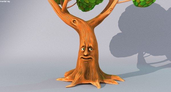 Cartoon talking tree rigged model - TurboSquid 1426007