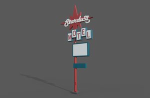 3D sign motel