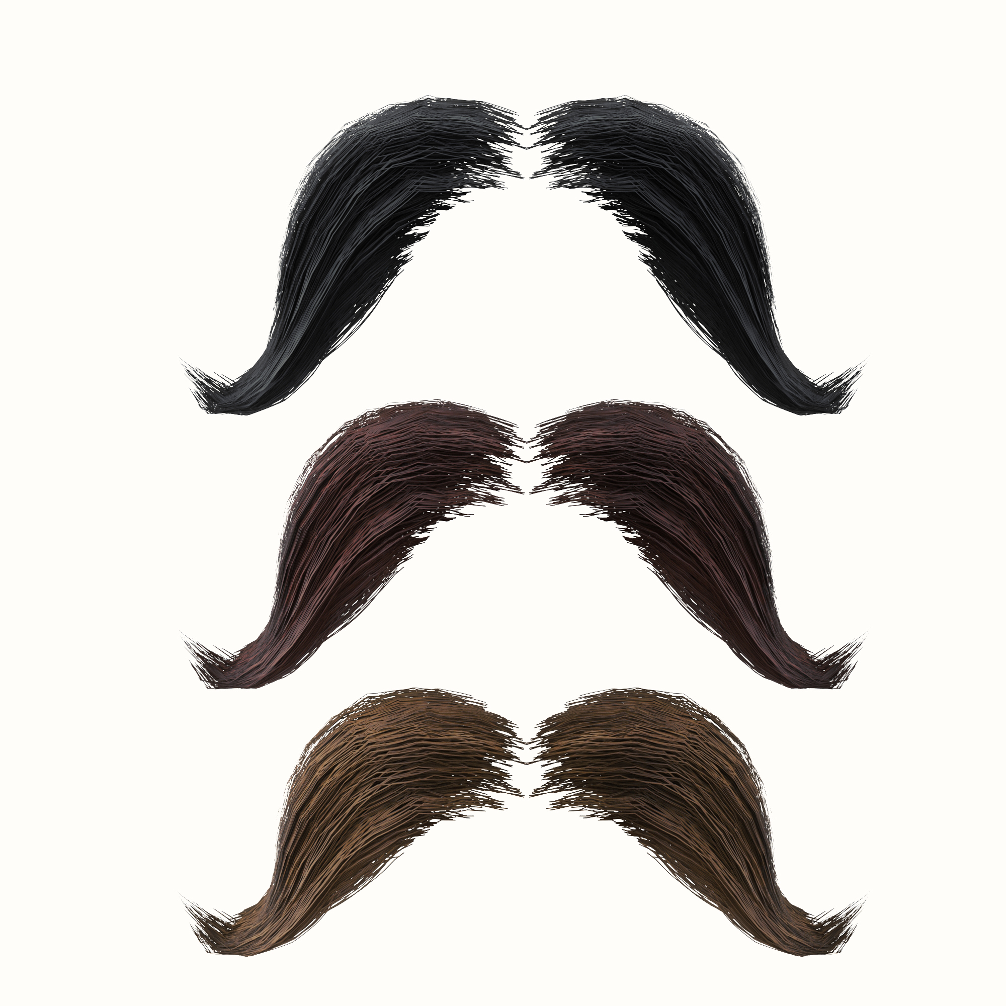 Bigode Low Poly 4 Modelo 3D - TurboSquid 1426155