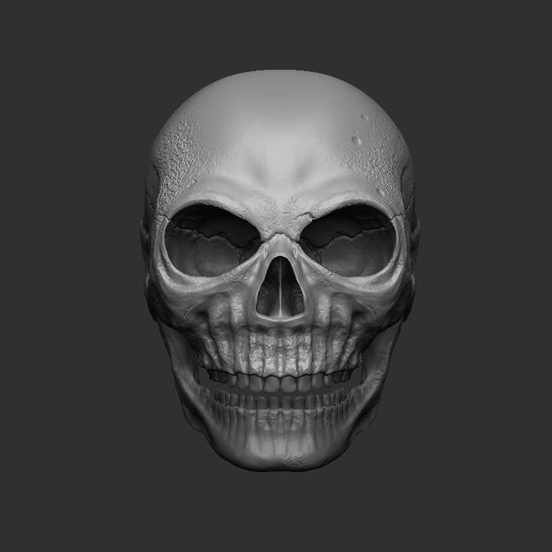 3d skull hitfilm download