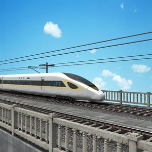 china speed train - 3D