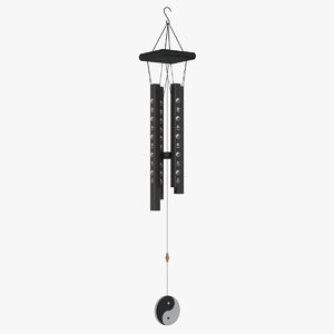 wind chimes chinese 3D model