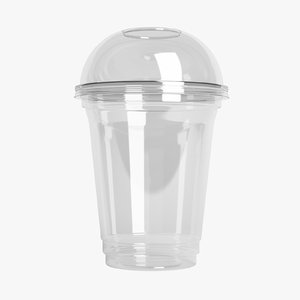 plastic cup 300ml - 3D