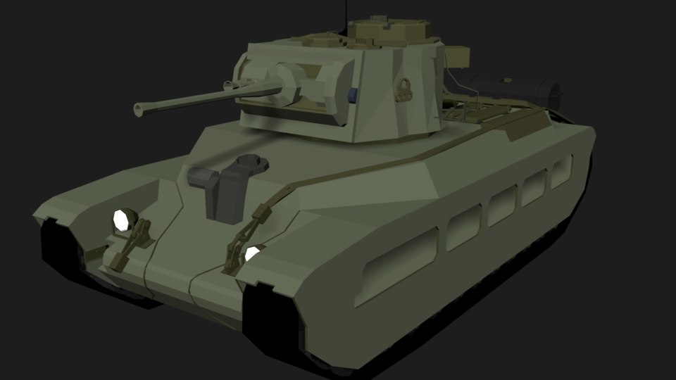 3D matilda isometric tank - TurboSquid 1426650