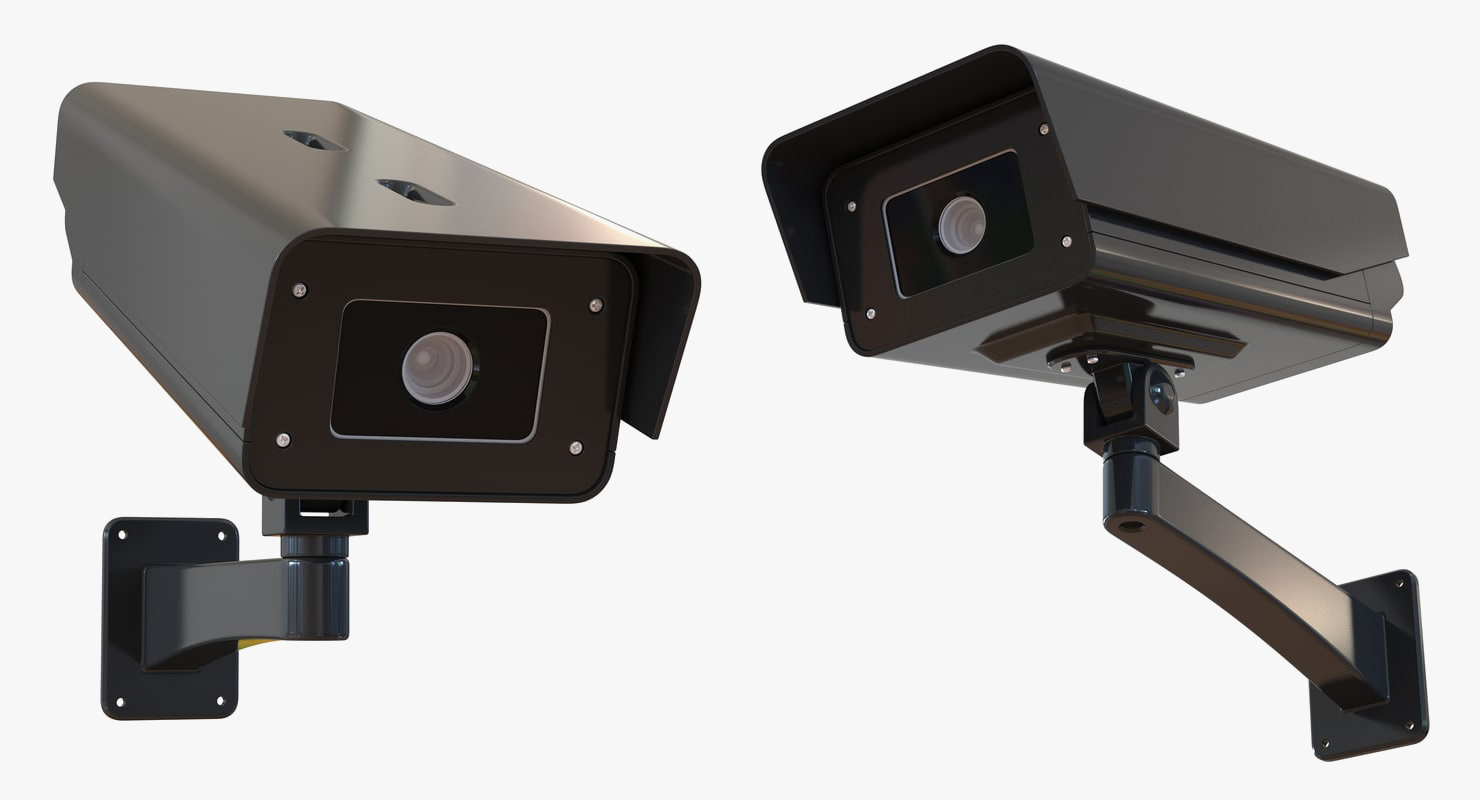 cctv cameras 4 3d model