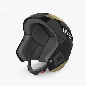 3D uvex ski helmet model