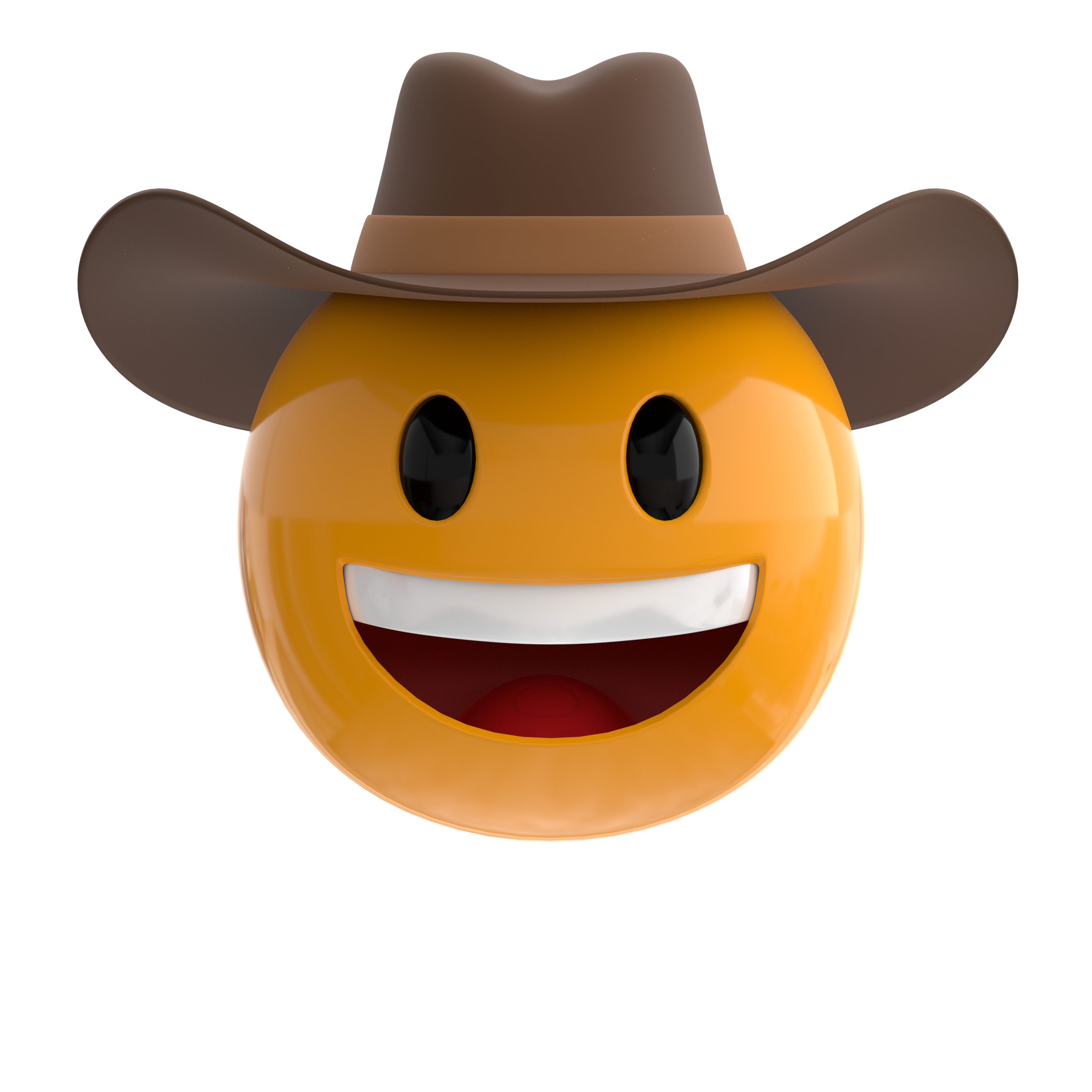 3D cowboy emoji TurboSquid 1426699