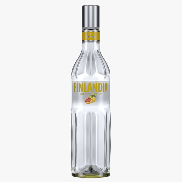 Finlandia grapefruit vodka bottle model - TurboSquid 1374950