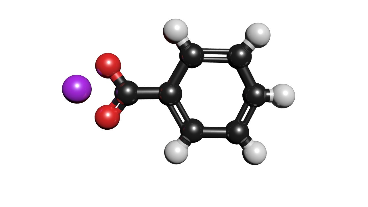 3D Model Sodium Benzoate Molecule C7h5nao2 - TurboSquid 1426829