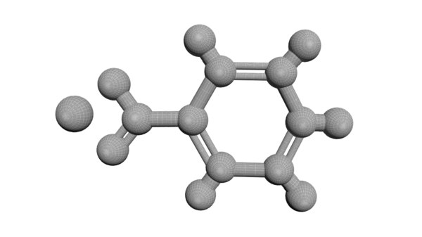 3D Model Sodium Benzoate Molecule C7h5nao2 - TurboSquid 1426829