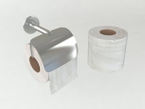 3D toilet paper holder