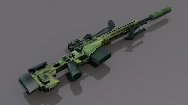 Msrスナイパーライフル3dモデル Turbosquid