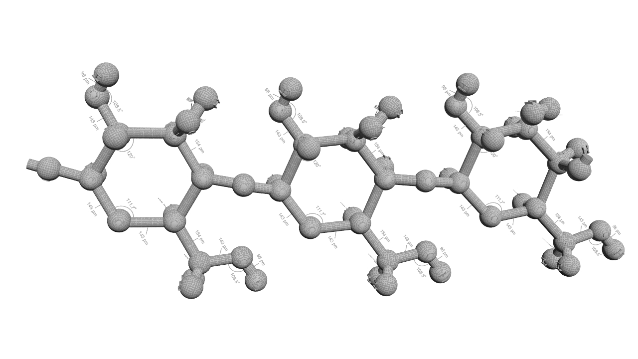 3d c6h12o6 molecule glucose