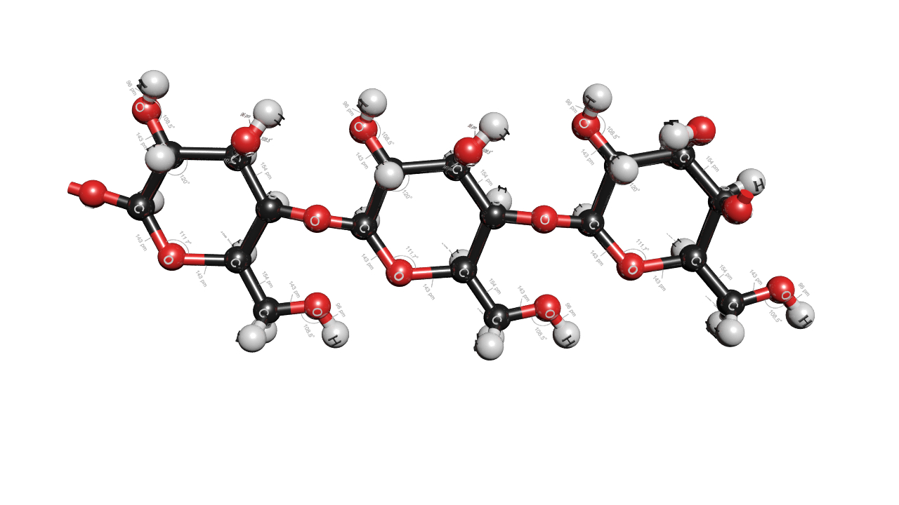 3d c6h12o6 molecule glucose