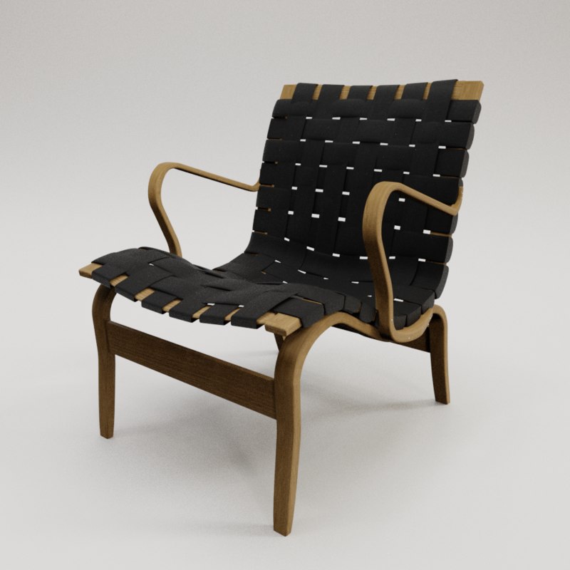 modelo 3d Silla Eva Bruno Mathsson TurboSquid 1427145