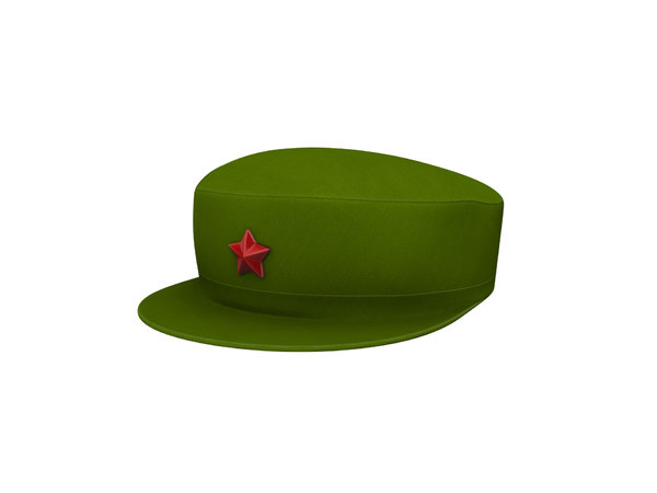 3D chinese army cap model - TurboSquid 
