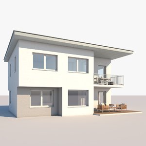 3D apartment building