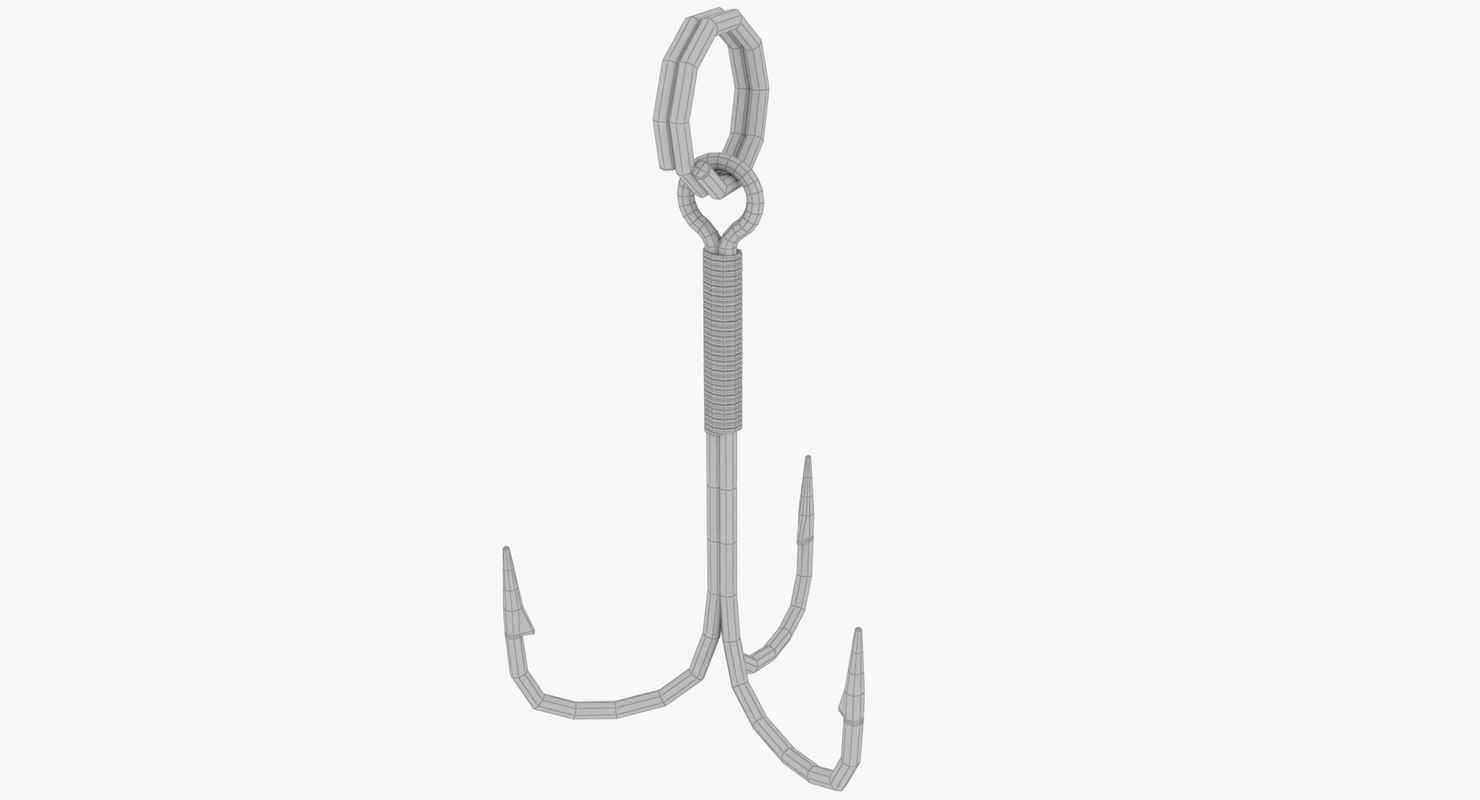 3D fishing hook TurboSquid 1427275