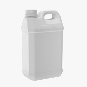 3D realistic plastic canister