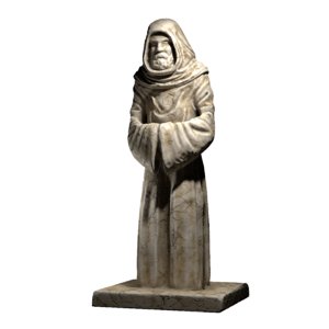 monk statue model