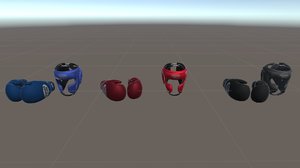 vr boxing equipment - 3D model