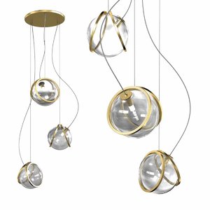 3D model lights pugs pendant