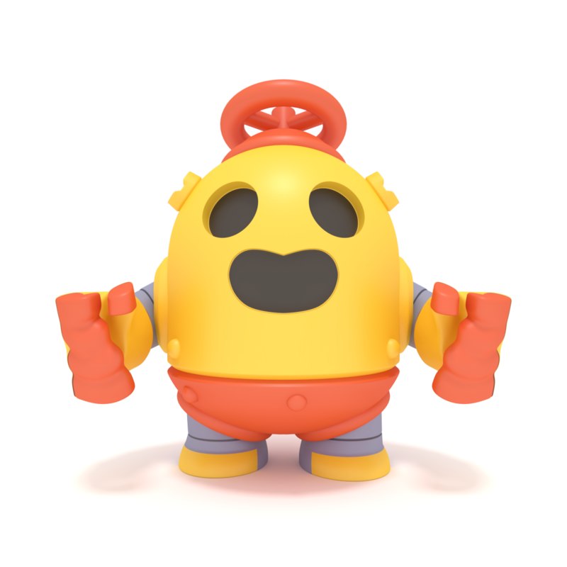 3D brawl star robo spike model - TurboSquid 1427754
