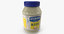 3D mayonnaise sauce jar model
