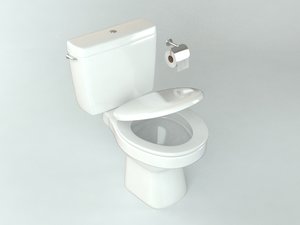 toilet architectural 3D model