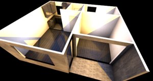 3D model apartment floor