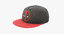 3D model snapback baseball cap