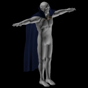 wizard cape 3D model