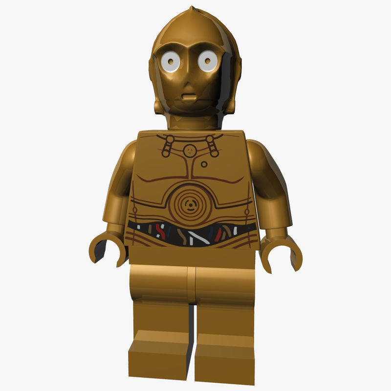 lego c3po obj