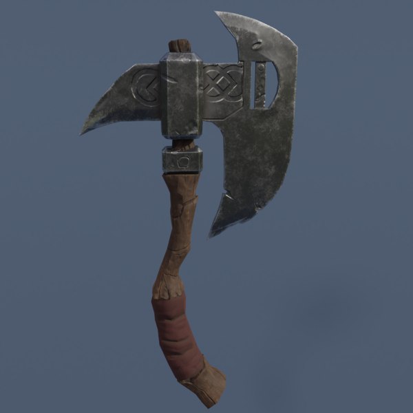 3d Low Poly Axe Model Turbosquid 1428130 - roblox low poly axe