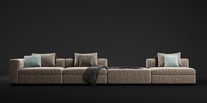 vincent albert modular sofa 3D model