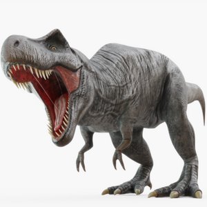 3D dinosaurs rigged model