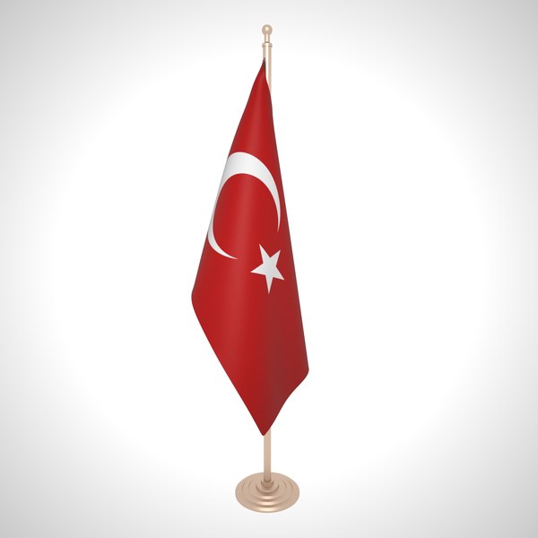 3d Turkey Flag Turbosquid 1428530