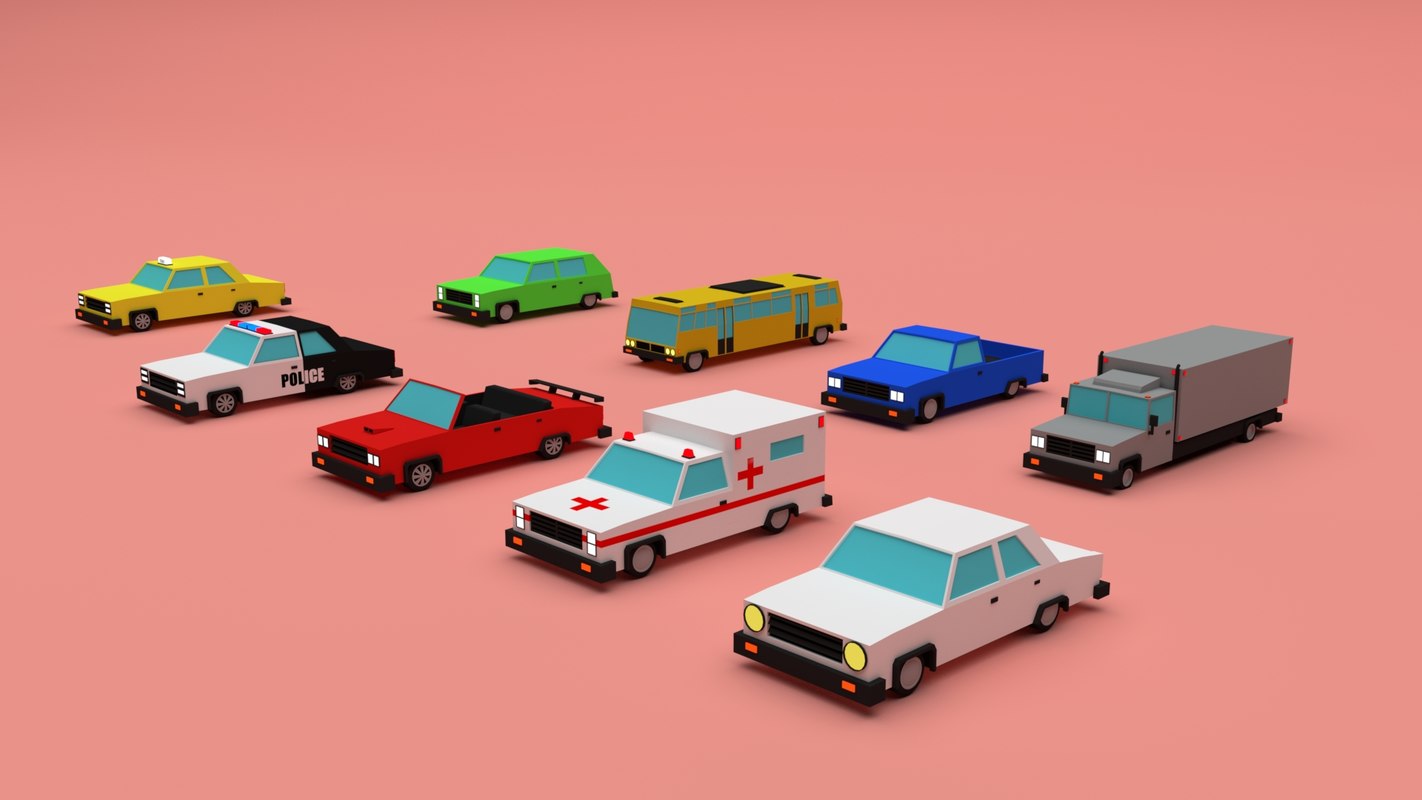 Blender car 3D model TurboSquid 1428514