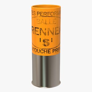 3D model brenneke bullet ammunition
