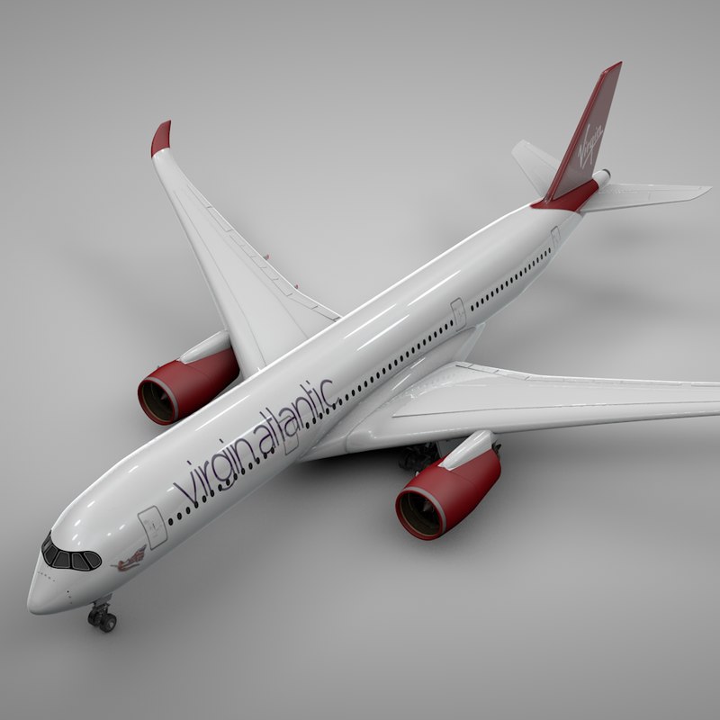 Airbus a350-900 virgin atlantic 3D model - TurboSquid 1428612