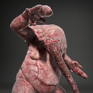 fat mutant character 3D