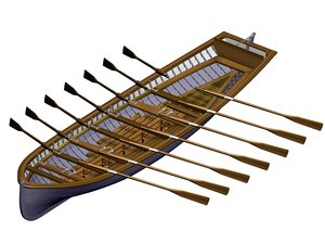 boat 14 rowing light model