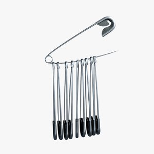 safety pin 3D model