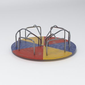 playground carousel 3D model