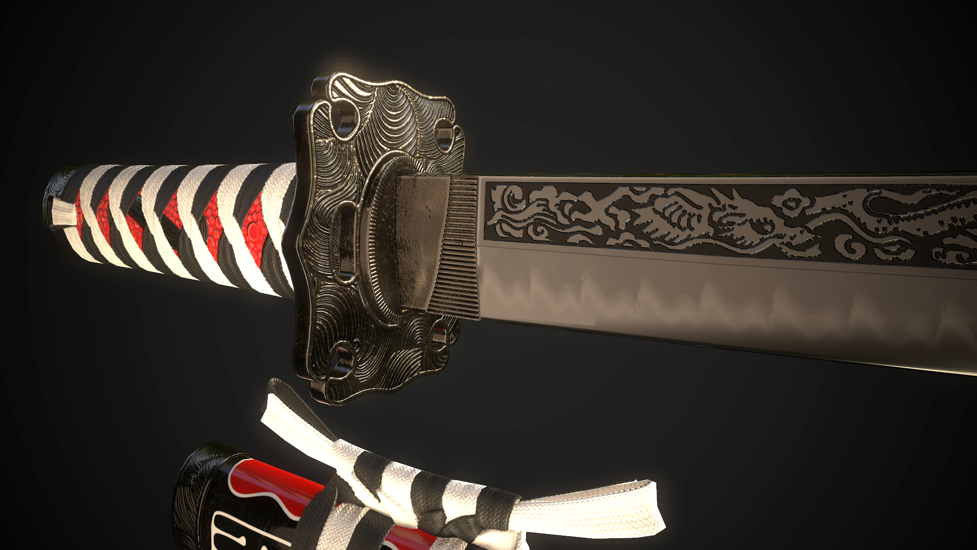 武士剑tanto n23d模型